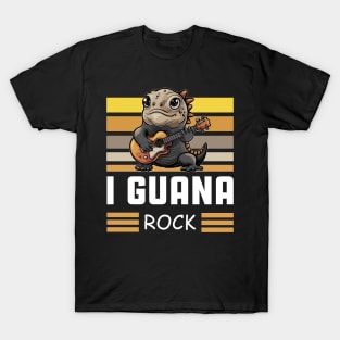 Iguana rock funny pun T-Shirt